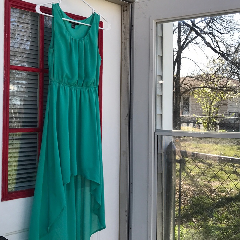 Long, short front dress!